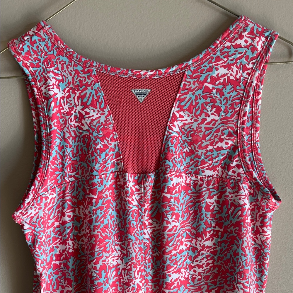 Columbia Pink and Blue Coral Activewear PFG dress - Picture 6 of 6